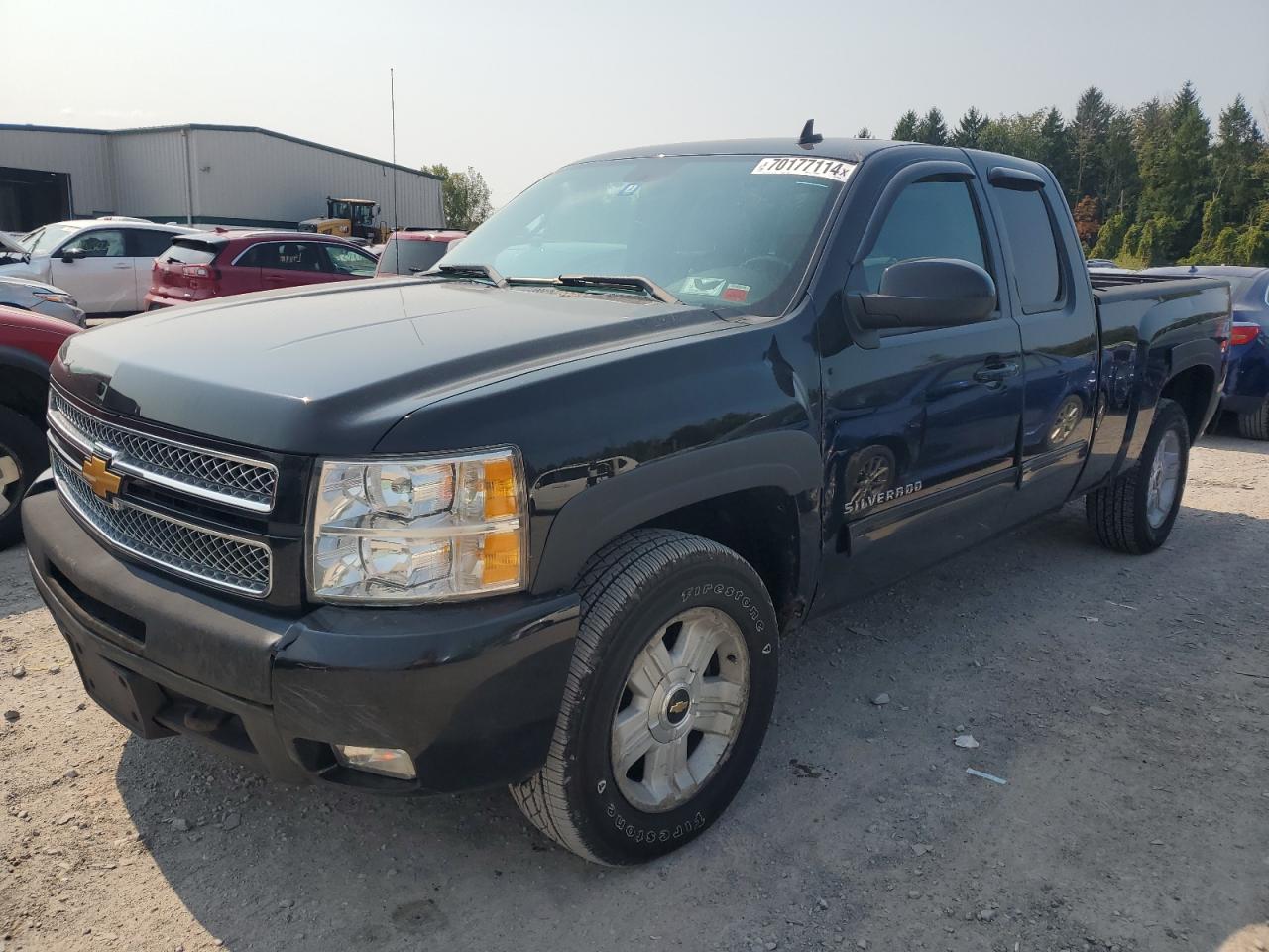 CHEVROLET SILVERADO 2013 blue 4dr ext flexible fuel 1GCRKTE78DZ233165 photo #1