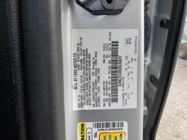 2016 LINCOLN MKZ HYBRID - 3LN6L2LU0GR630697