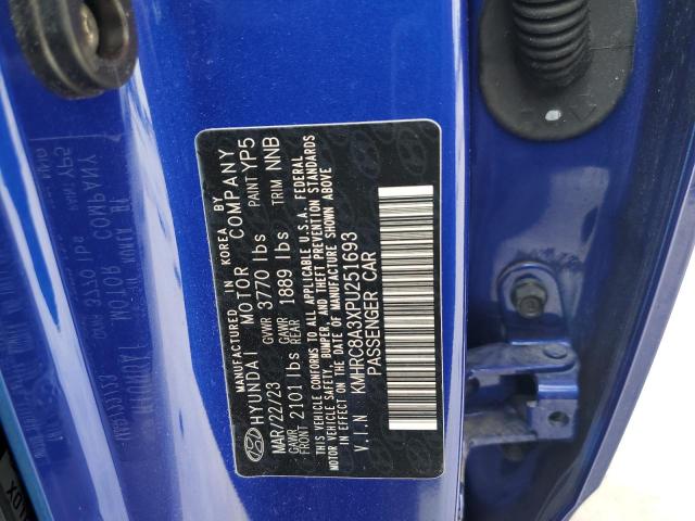 2023 HYUNDAI VENUE SEL - KMHRC8A3XPU251693