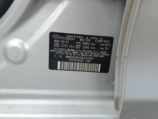 2016 HYUNDAI ELANTRA SE - KMHDH4AE4GU501581
