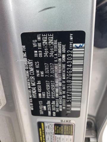 2016 HYUNDAI SANTA FE S - 5XYZU3LB7GG343032