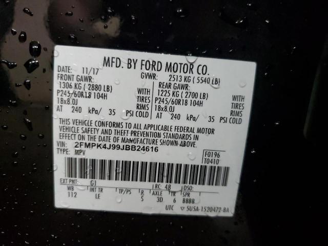 2018 FORD EDGE SEL - 2FMPK4J99JBB24616