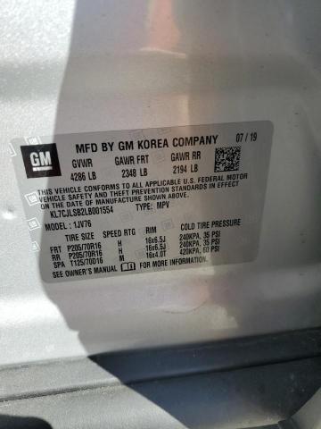 2020 CHEVROLET TRAX 1LT - KL7CJLSB2LB001554