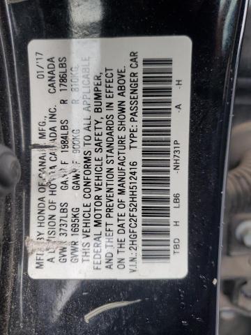 2017 HONDA CIVIC LX - 2HGFC2F52HH512416