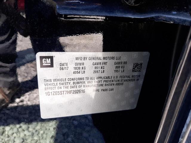 2017 CHEVROLET MALIBU LT - 1G1ZE5ST7HF292616