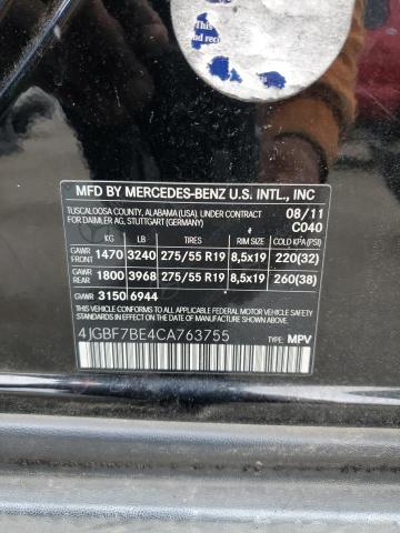 2012 MERCEDES-BENZ GL 450 4MA 4JGBF7BE4CA763755  72722254