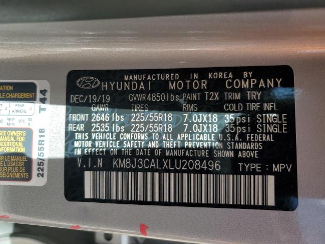 2020 HYUNDAI TUCSON LIM - KM8J3CALXLU208496