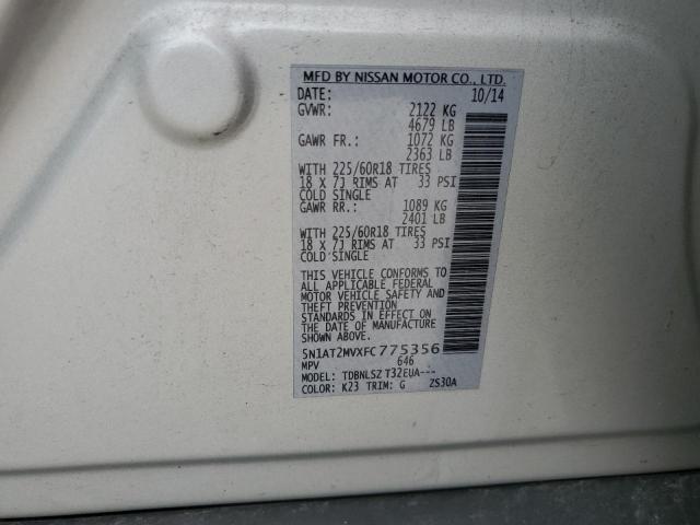 2015 NISSAN ROGUE S - 5N1AT2MVXFC775356