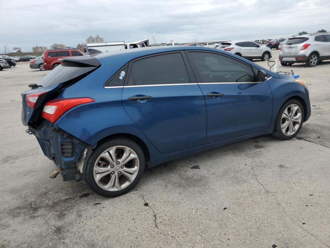 HYUNDAI ELANTRA GT 2014 blue  gas KMHD35LH9EU173485 photo #4