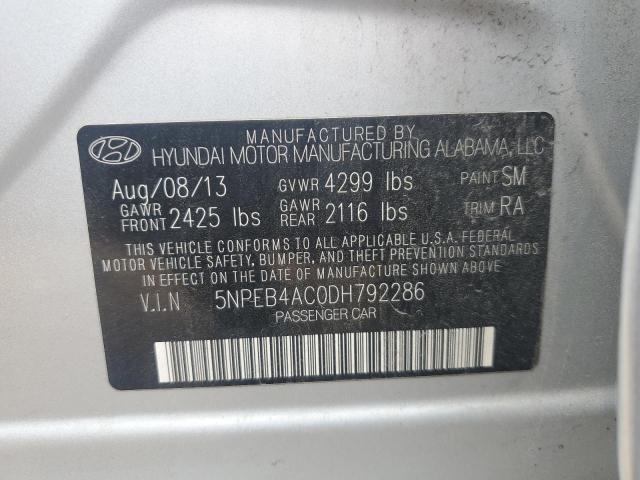 VIN 5NPEB4AC0DH792286 2013 Hyundai Sonata, Gls no.13