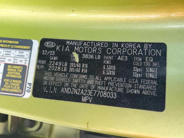 VIN KNDJN2A23E7708033 2014 KIA Soul no.13