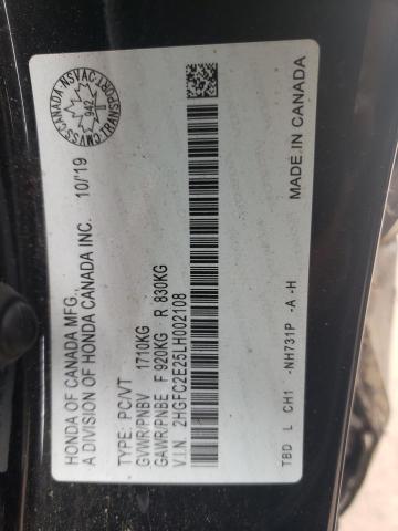 2020 HONDA CIVIC DX 2HGFC2E25LH002108