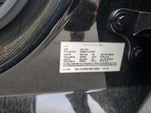 2021 TESLA MODEL Y - 5YJYGDEF4MF139588