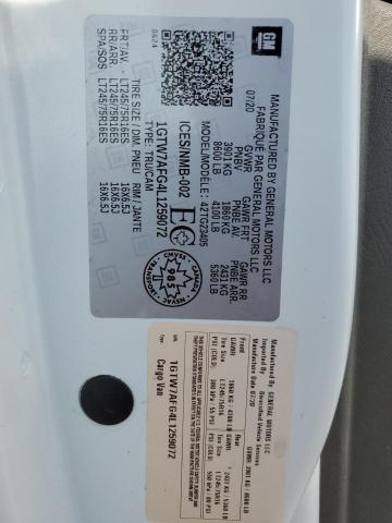 2020 GMC SAVANA G25 1GTW7AFG4L1259072