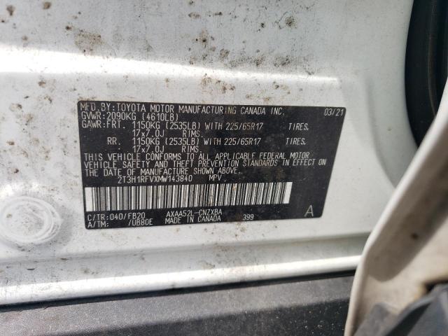 2021 TOYOTA RAV4 LE - 2T3H1RFVXMW143840