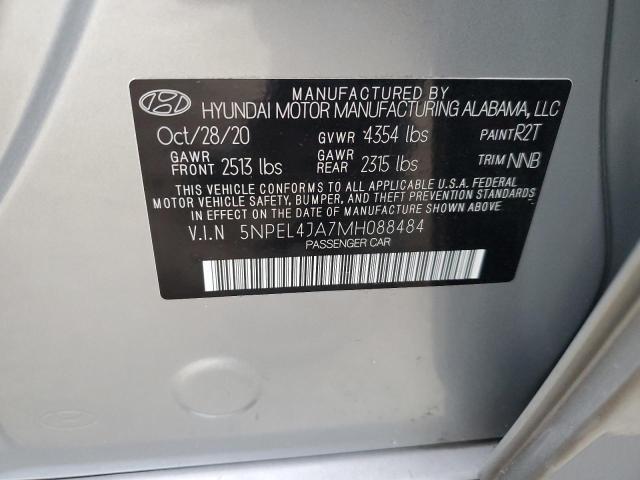 2021 HYUNDAI SONATA SEL - 5NPEL4JA7MH088484