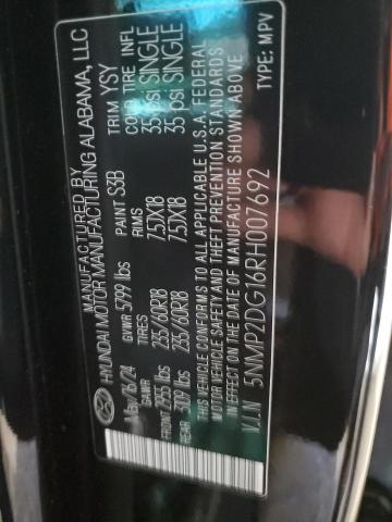 2024 HYUNDAI SANTA FE S - 5NMP2DG16RH007692