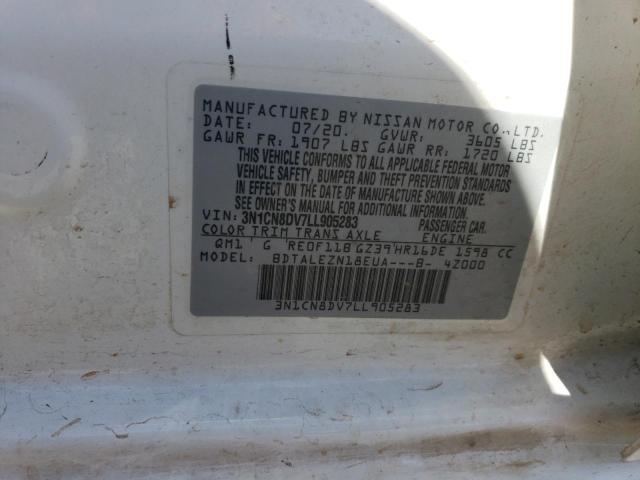 2020 NISSAN VERSA S - 3N1CN8DV7LL905283