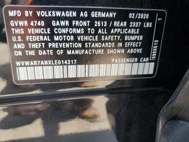 2020 VOLKSWAGEN ARTEON SE WVWAR7ANXLE014217