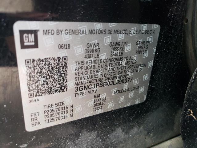 2018 CHEVROLET TRAX 1LT - 3GNCJPSB0JL396377