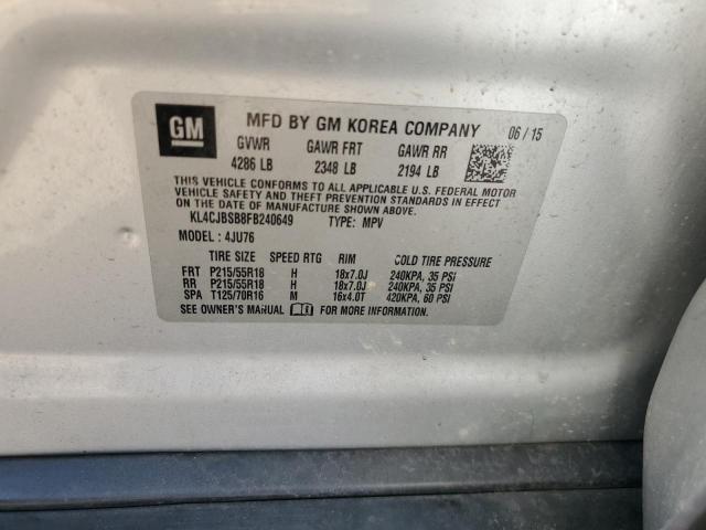 2015 BUICK ENCORE CON - KL4CJBSB8FB240649