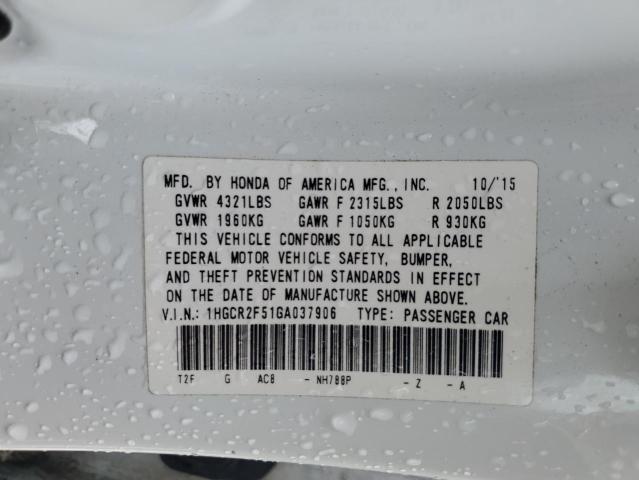 2016 HONDA ACCORD SPO - 1HGCR2F51GA037906