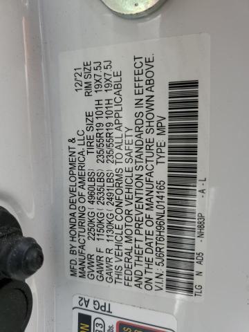 2022 HONDA CR-V TOURI - 5J6RT6H96NL014165