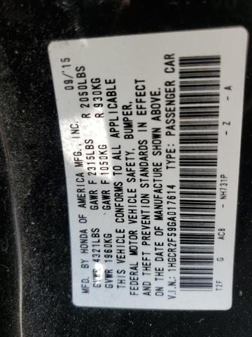 2016 HONDA ACCORD SPO - 1HGCR2F59GA017614