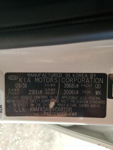 VIN KNAFK5A88H5681591 2017 KIA Forte, LX no.12