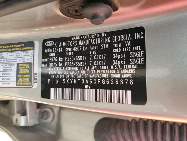 2015 KIA SORENTO LX - 5XYKT3A60FG626378