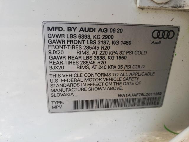 VIN WA1AJAF76LD011359 2020 Audi Q7, Premium no.14