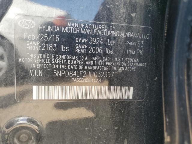 2017 HYUNDAI ELANTRA SE - 5NPD84LF2HH032397