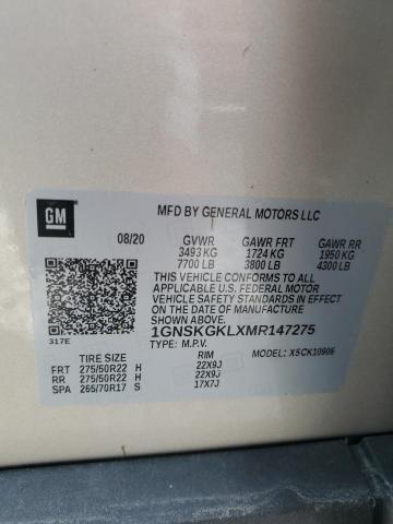 2021 CHEVROLET SUBURBAN K - 1GNSKGKLXMR147275
