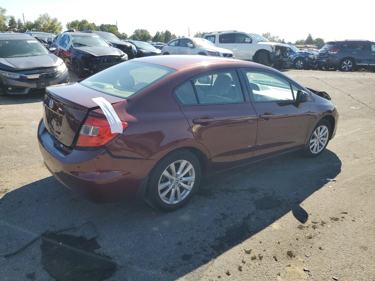 Lot #2819243177 2012 HONDA CIVIC EX