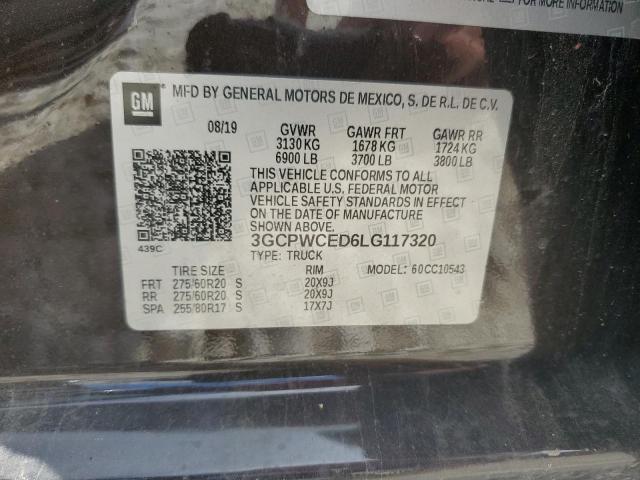 2020 CHEVROLET SILVERADO - 3GCPWCED6LG117320