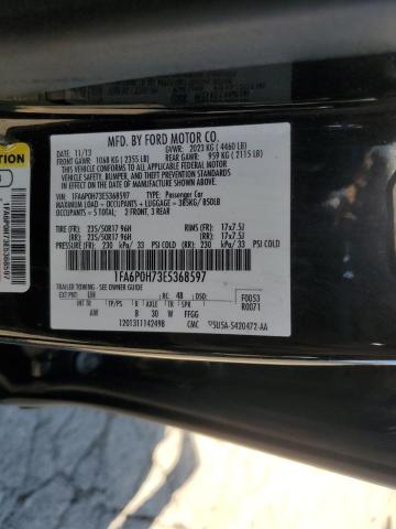 VIN 1FA6P0H73E5368597 2014 Ford Fusion, SE no.13