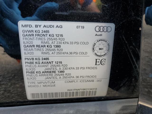2019 AUDI Q5 TECHNIK WA1FNAFY8K2134318