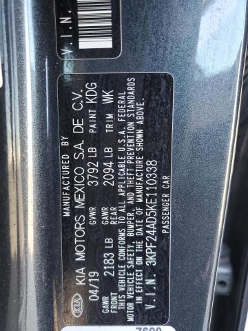 2019 KIA FORTE FE - 3KPF24AD5KE110338