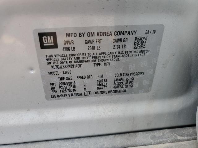 2019 CHEVROLET TRAX 1LT - KL7CJLSB3KB914001