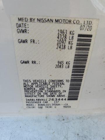 2020 NISSAN ALTIMA S - 1N4BL4BVXLC263444