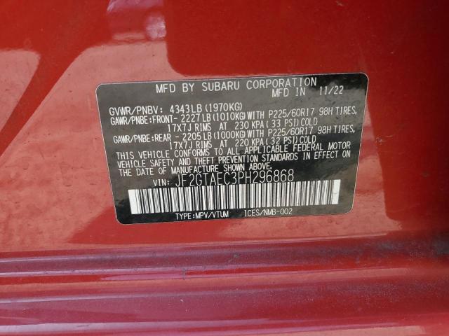 2023 SUBARU CROSSTREK - JF2GTAEC3PH296868