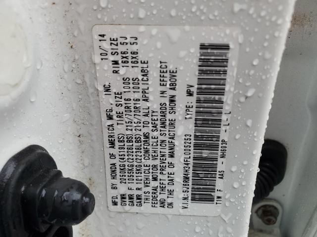 2015 HONDA CR-V LX - 5J6RM4H34FL005253