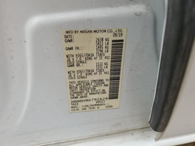 2019 NISSAN FRONTIER S - 1N6DD0EV9KN792629
