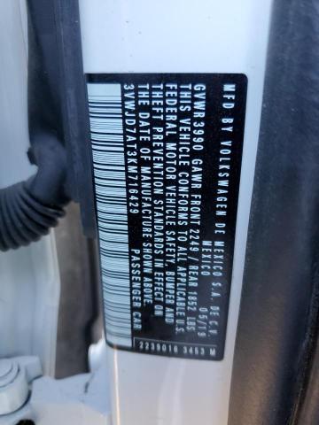 2019 VOLKSWAGEN BEETLE SE 3VWJD7AT3KM716429