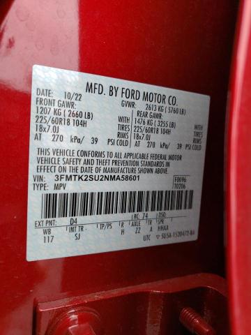 2022 FORD MUSTANG MA - 3FMTK2SU2NMA58601