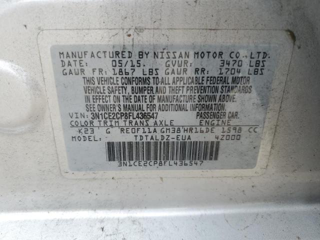 2015 NISSAN VERSA NOTE - 3N1CE2CP8FL436547