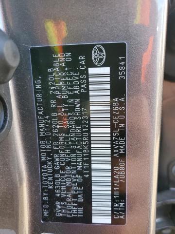 2024 TOYOTA CAMRY XLE - 4T1F11BK5RU122317