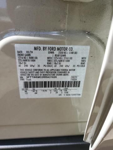 2024 FORD MAVERICK L 3FTTW8M33RRA31626
