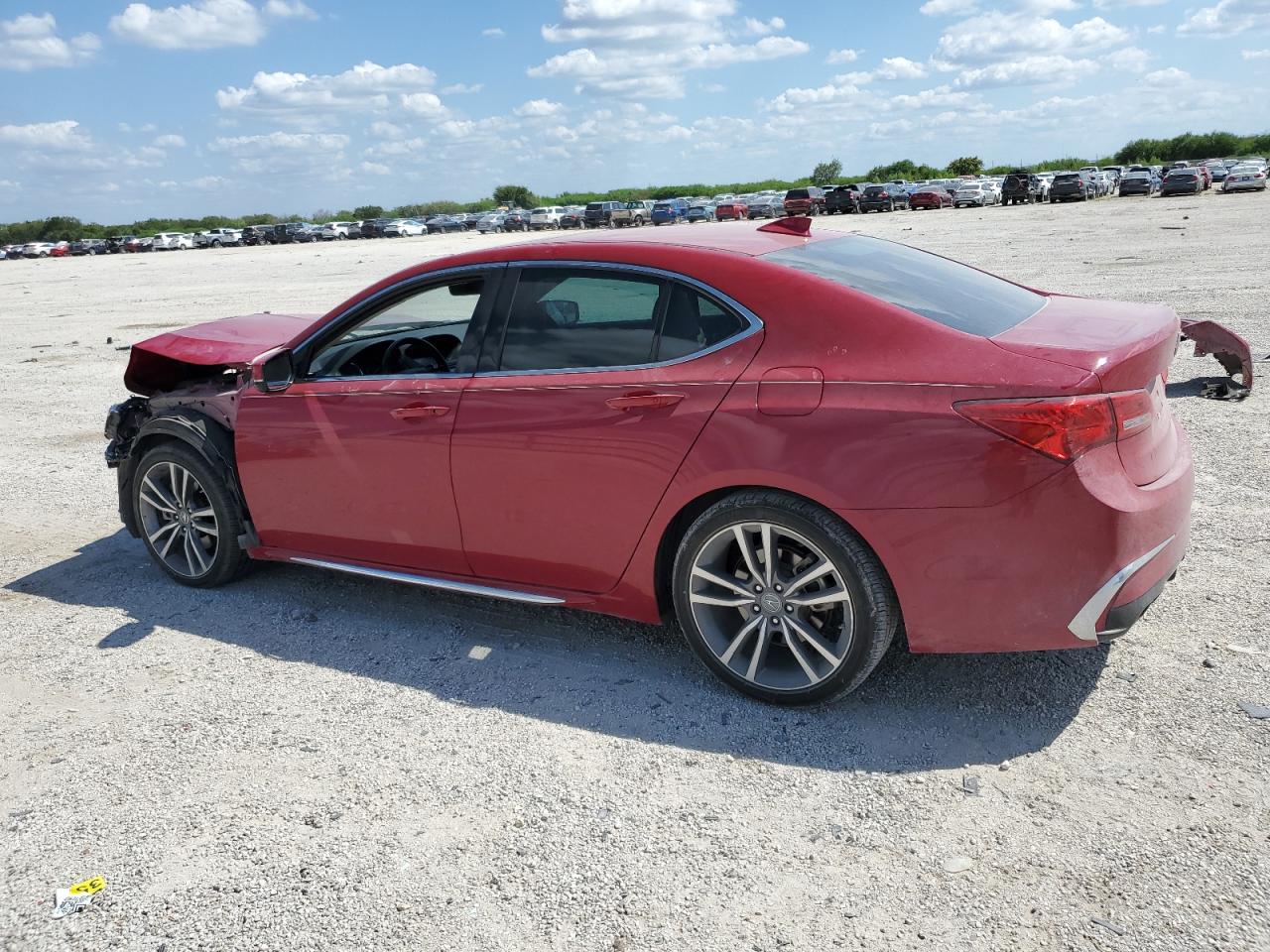 ACURA TLX TECHNO 2019 red  gas 19UUB2F48KA009240 photo #3