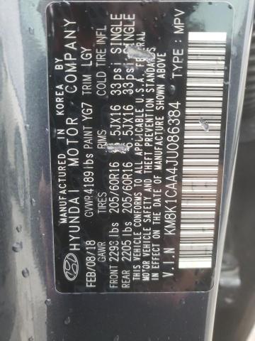 2018 HYUNDAI KONA SE - KM8K1CAA4JU086384